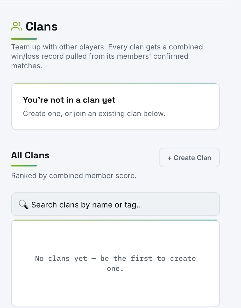 Vigileon League clans page